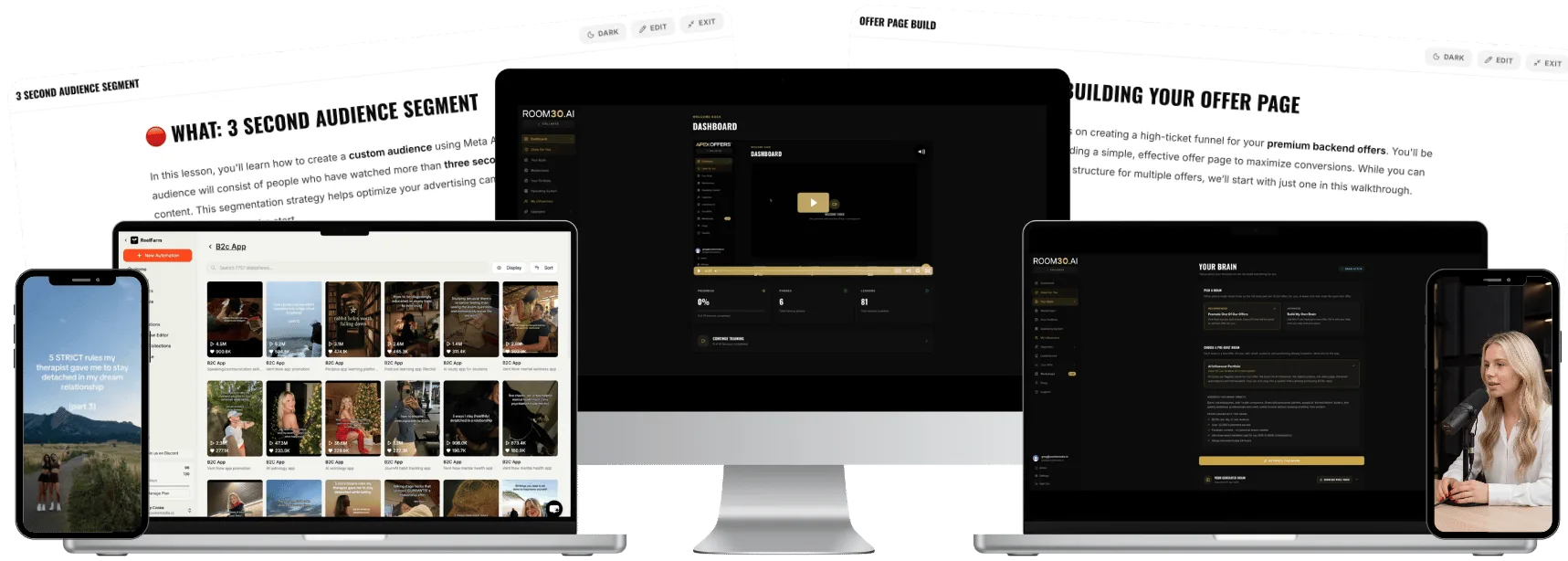 AI Asset Farming: course portal, custom GPTs, templates and sales dashboards